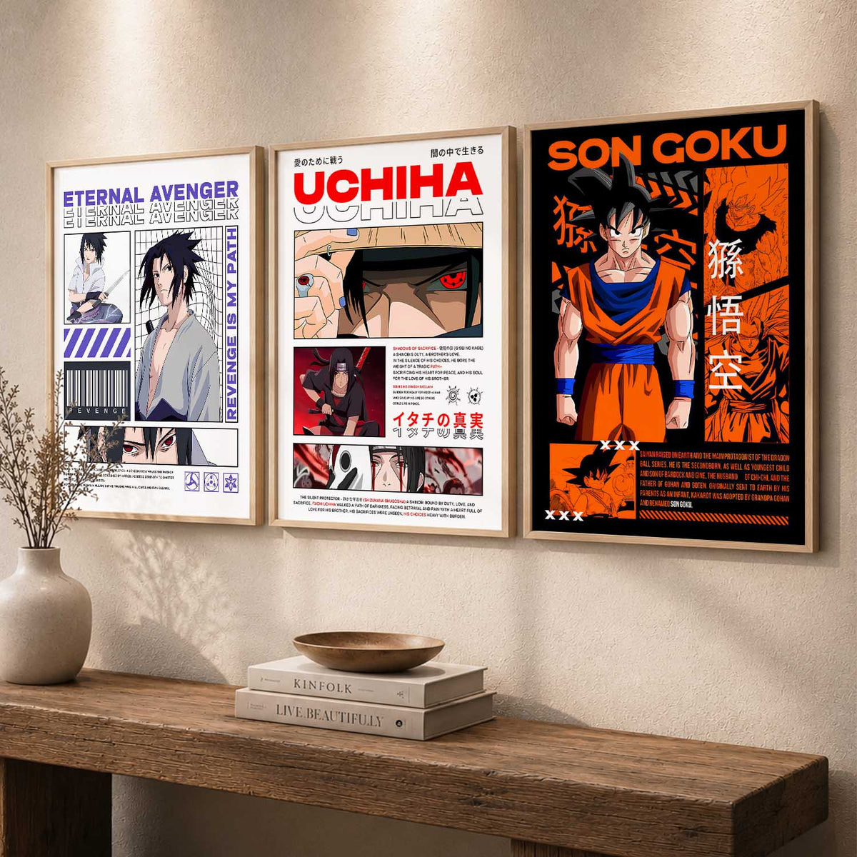 Anime Warrior Trio Digital Art Bundle