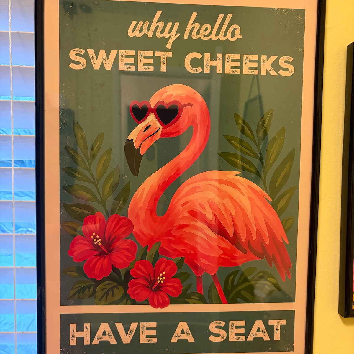 Why Hello Sweet Cheeks Flamingo Digital Art