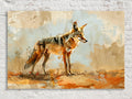 Wild Desert Coyote Watercolor Digital Art