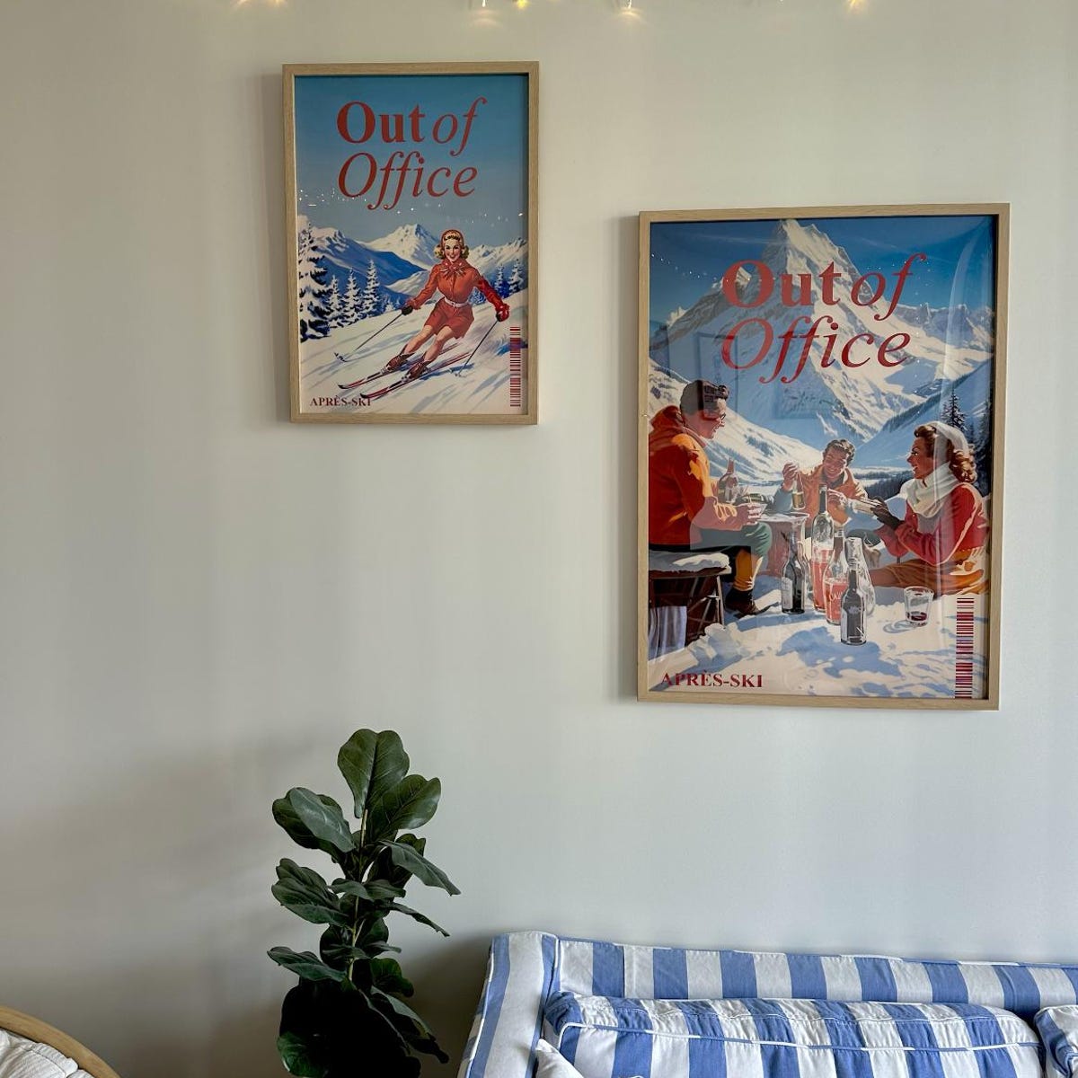 Out of Office Vintage Ski Digital Print