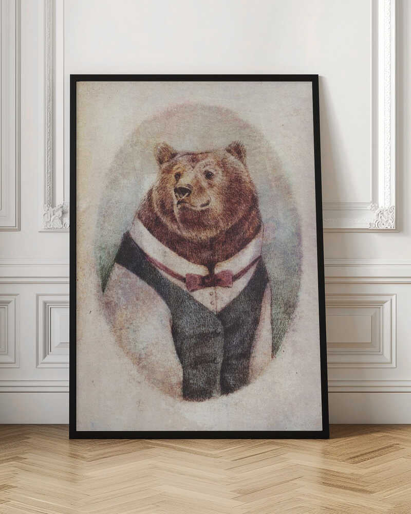Gentleman Bear Digital Art Print