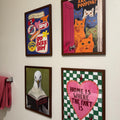 Funny Bathroom Cat Art Print Collection