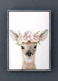 Sweet Woodland Fawn Digital Art Print