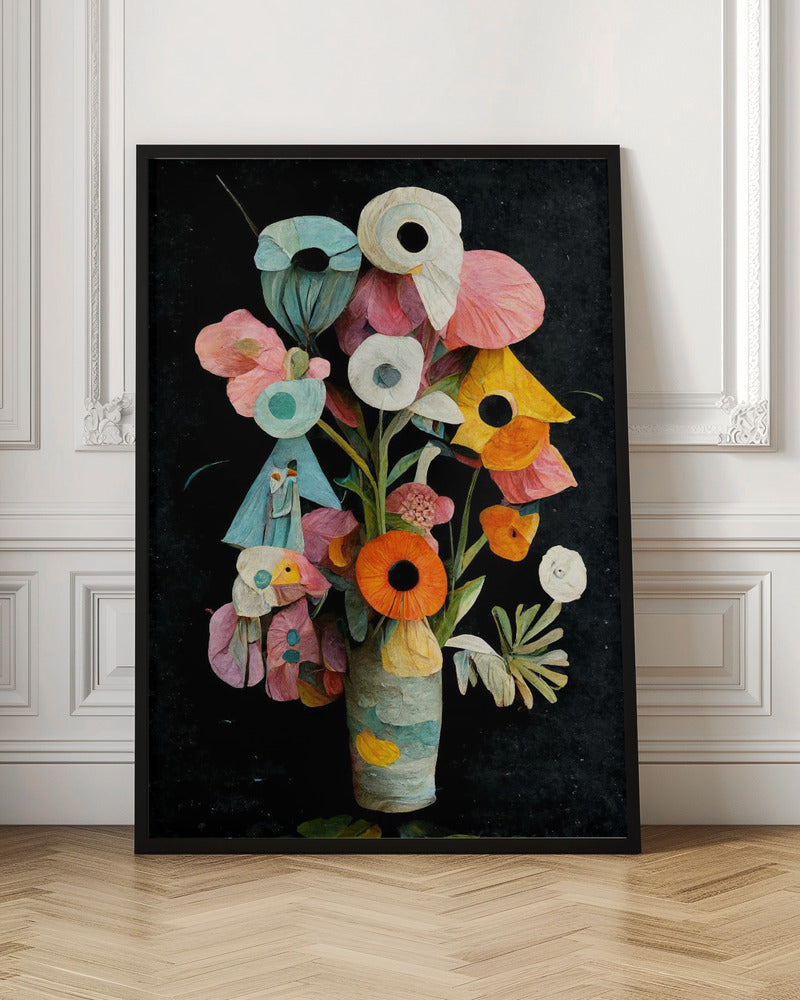 Abstract Floral Arrangement Digital Art