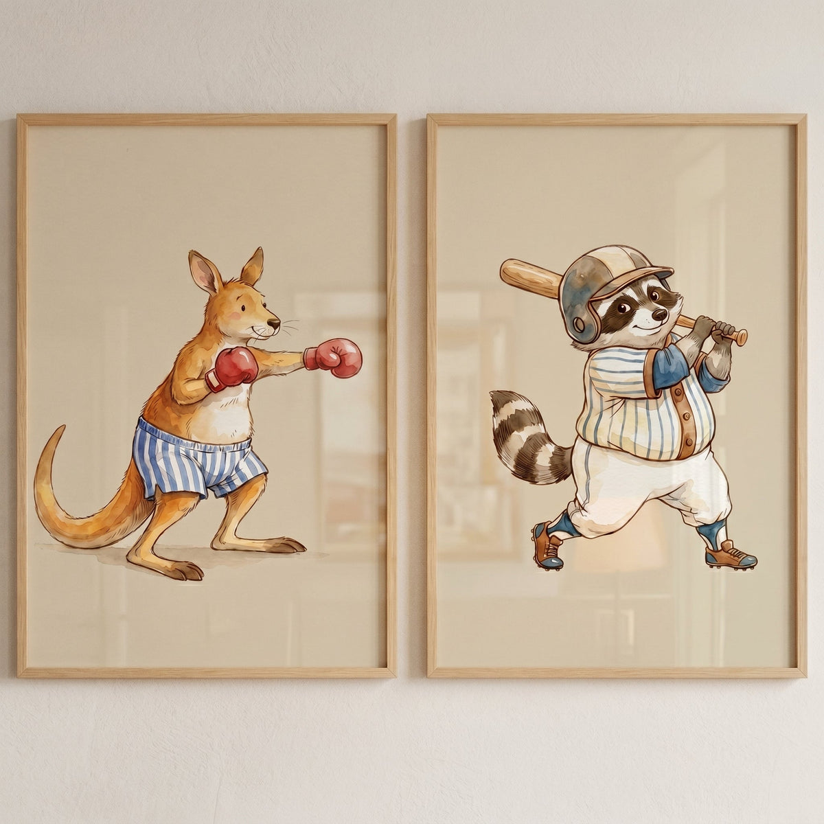 Sports Animals Digital Art Set