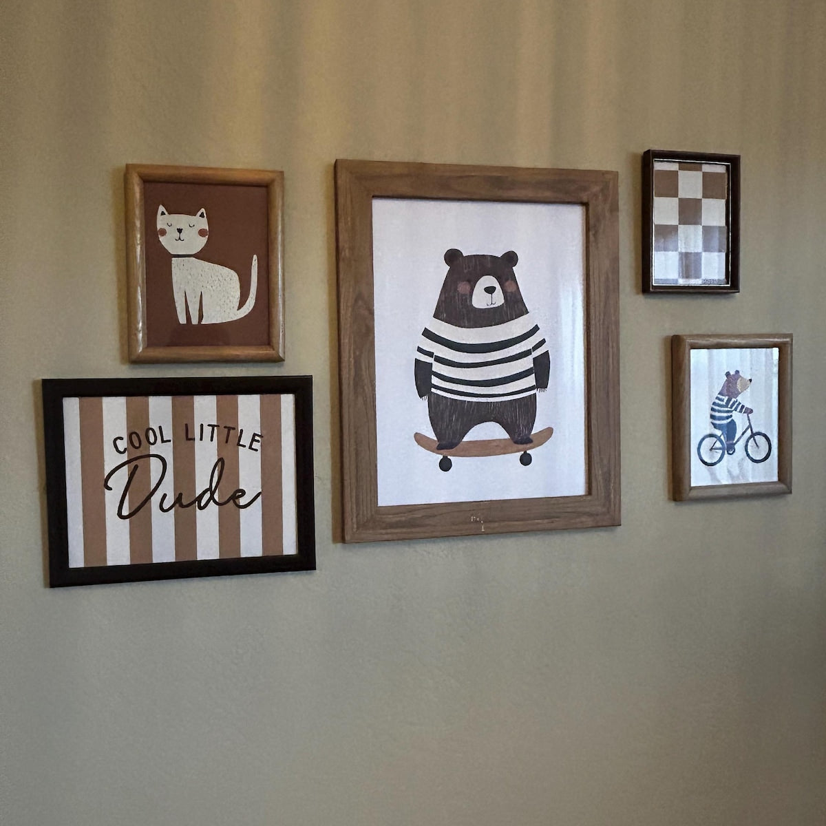 Skating Bear Digital Wall Art
