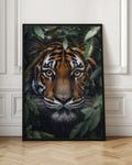 Majestic Tiger in Foliage Digital Artwork