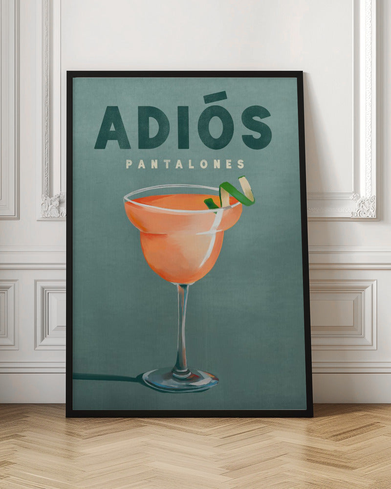 Adios Pantalones Cocktail Digital Art Print
