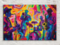 Vibrant Jazz Band Digital Art