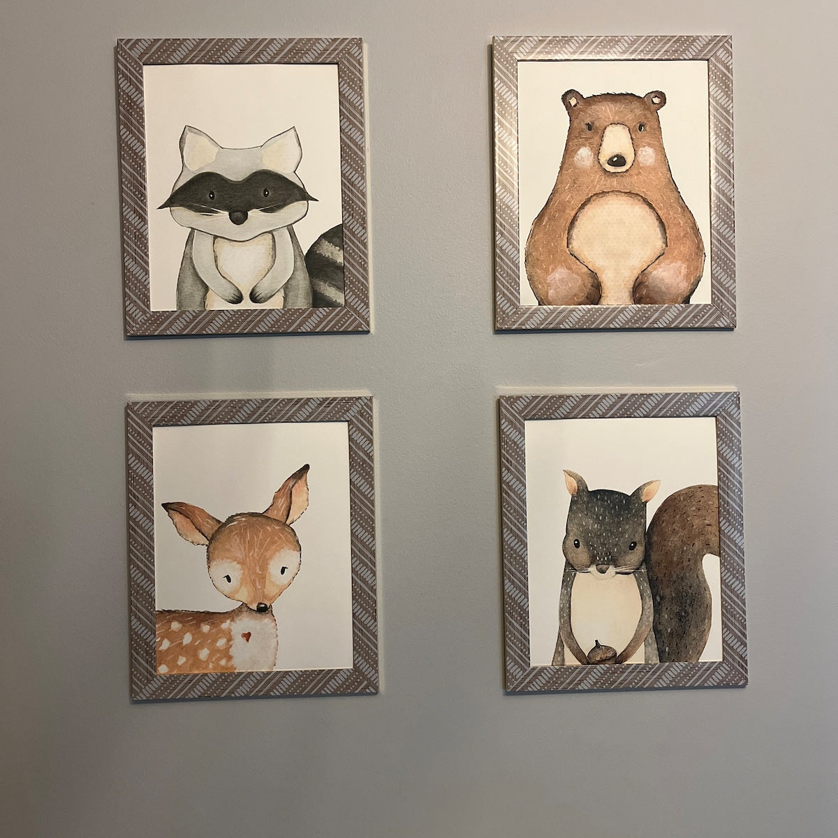 Watercolor Woodland Animals Digital Art Bundle