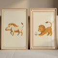 Boho Safari Animals Digital Art Set