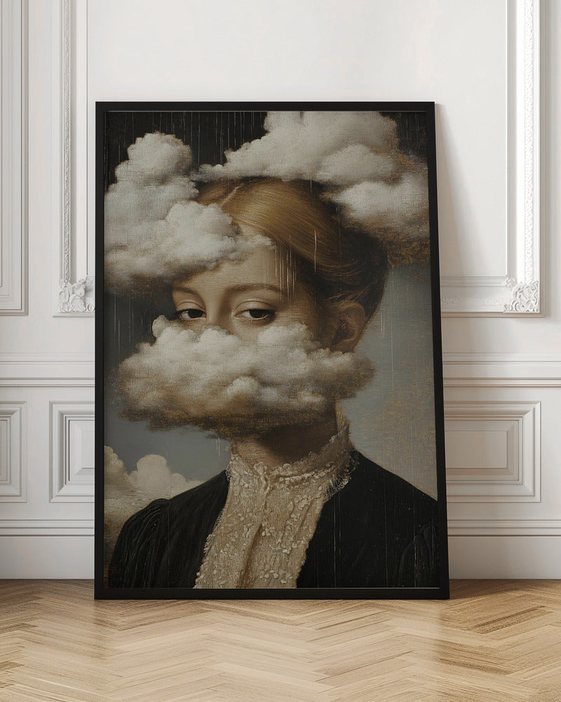 Surreal Cloudy Portrait Digital Artwork
