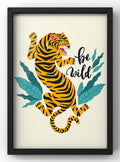 Be Wild Tiger Digital Art Print