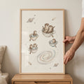 Cosmic Otters Teacup Space Voyage Digital Art