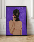 Rebel in Balaclava Digital Art Print