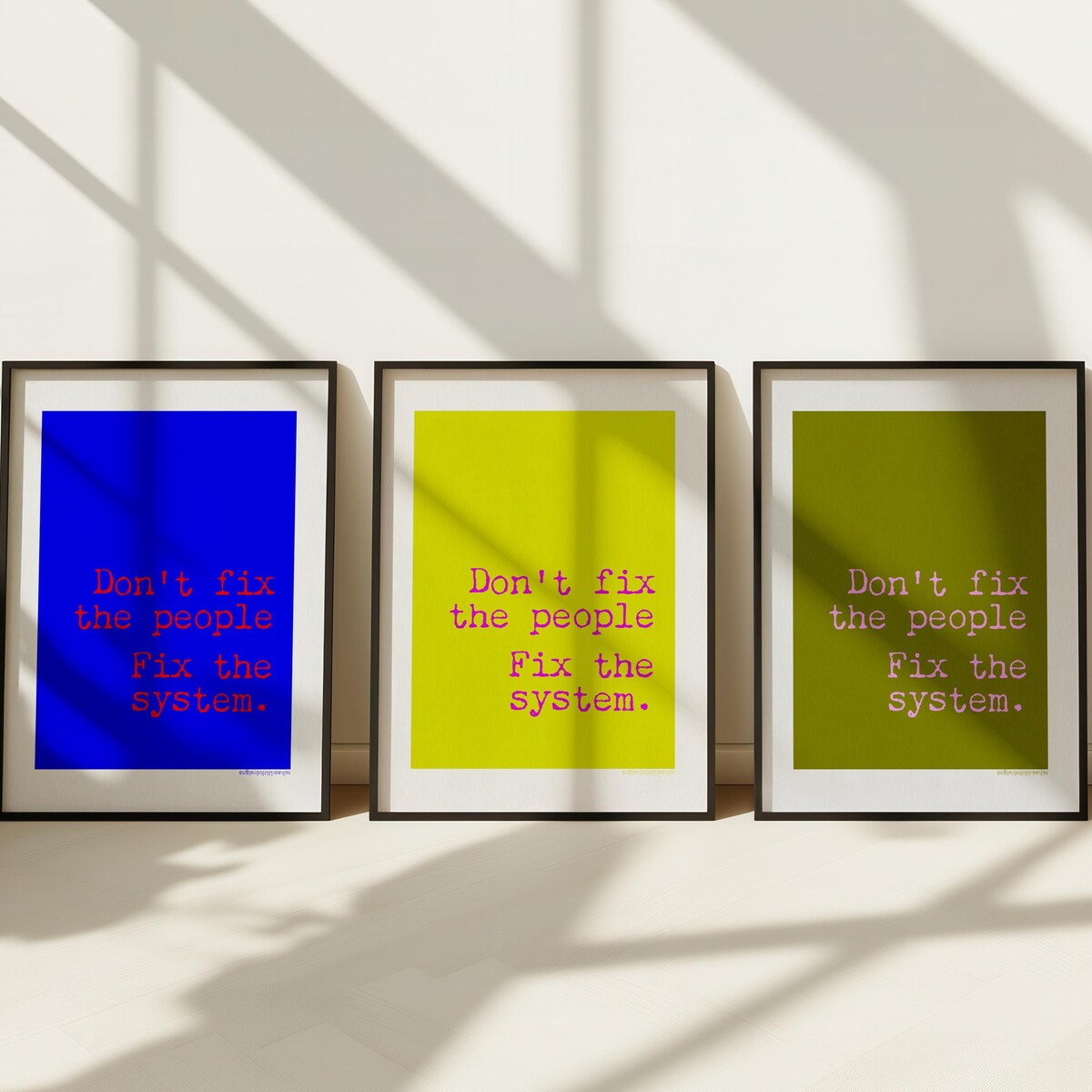 Fix The System Typography Digital Art