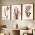 Boho Botanical Triptych Digital Art Set
