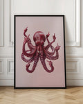 Rebellious Octopus Digital Artwork