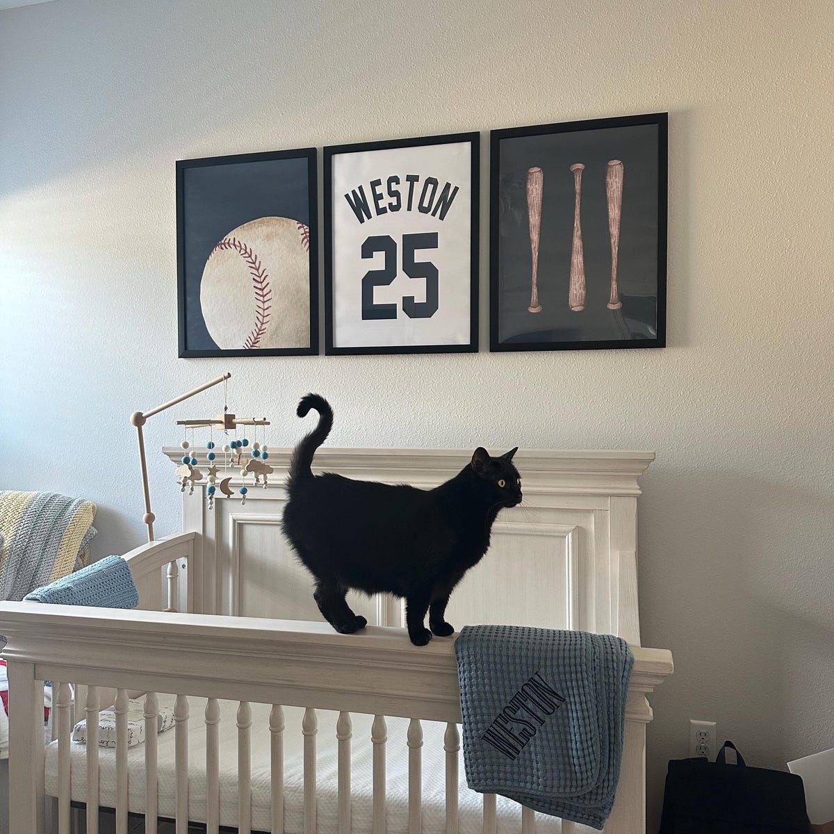Baseball Nursery Wall Art Set