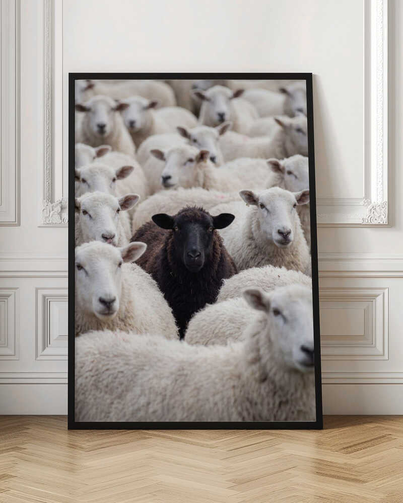 The Black Sheep Unique Herd Digital Art