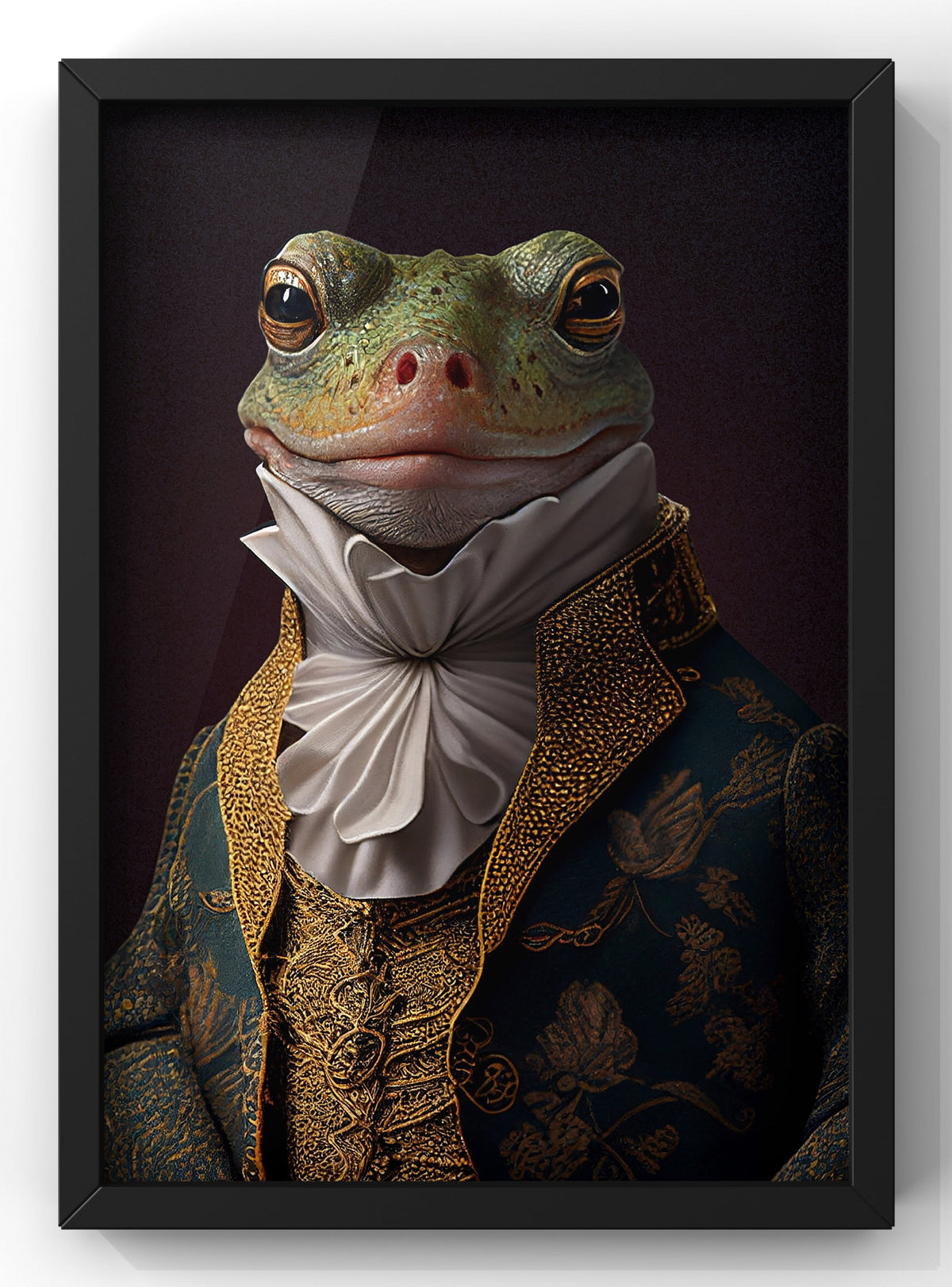 Regal Gentleman Frog Digital Portrait