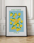 Positano Italy Lemon Travel Poster Digital Download
