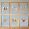 Cute Watercolor Bugs Digital Art Set
