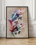 Watercolor Fish Duet Digital Art