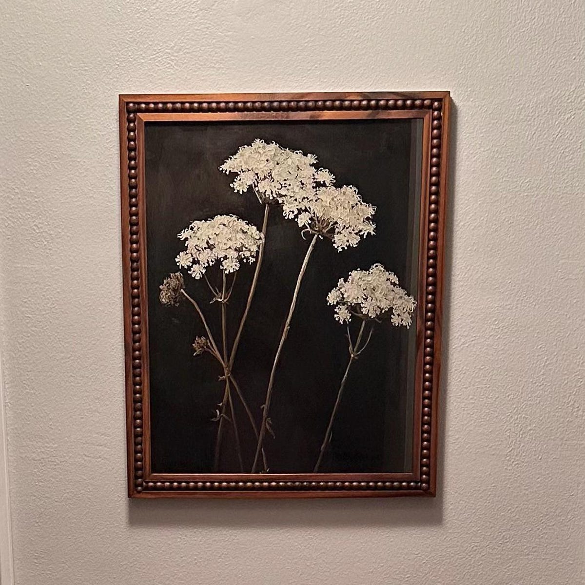 Ethereal White Botanical Digital Art
