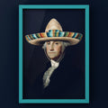 George Washington in Sombrero Digital Art