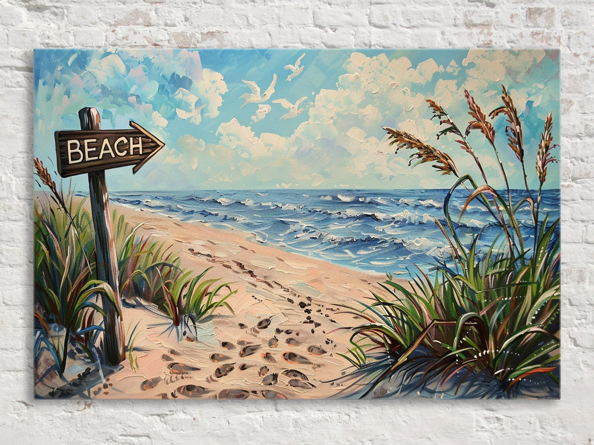 Beach Pathway Digital Art