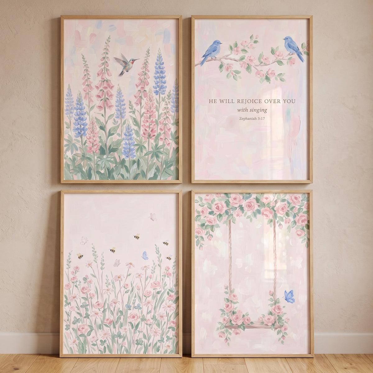 Spring Botanical Gallery Wall Set
