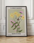 Barcelona Flower Market Botanical Digital Art Print