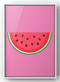 Pink Watermelon Slice Minimalist Art