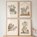 Whimsical Woodland Animal Musicians Digital Art Set