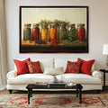 Rustic Spice Jars Kitchen Digital Art