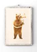 Charming Bear Playing Tuba Digital Artwork