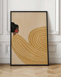 Golden Flow Digital Art Print