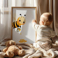 Charming Little Bee Digital Artwork