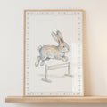 Charming Jumping Bunny Digital Artwork
