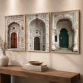 Mughal Architecture Triptych Digital Art