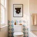 Bubble Bath Bear Digital Artwork