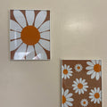 Retro Orange Daisy Digital Art Prints
