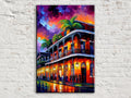 Vibrant New Orleans French Quarter Digital Artwork