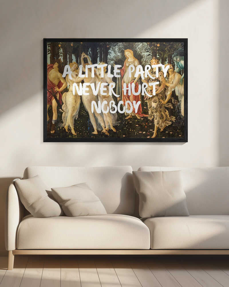 A Little Party Never Hurt Nobody Classical Art Digital Download