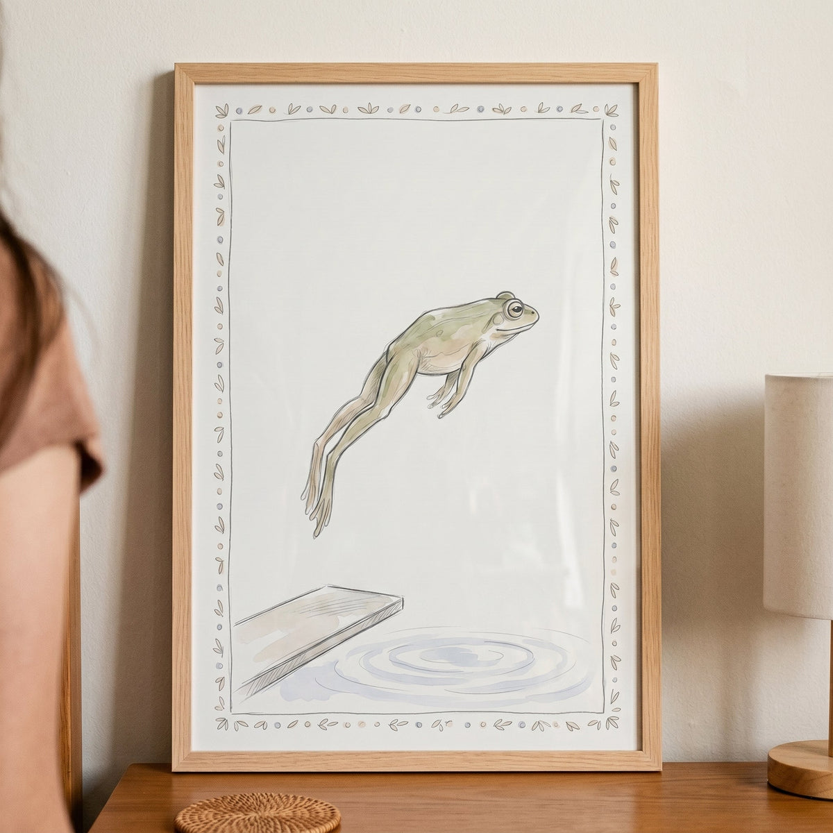 Leap of Faith Frog Digital Art