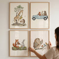Whimsical Woodland Animal Musicians Digital Art Set