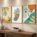 Abstract Botanical Trio Digital Wall Art
