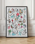Whimsical Alphabet Animals Digital Art