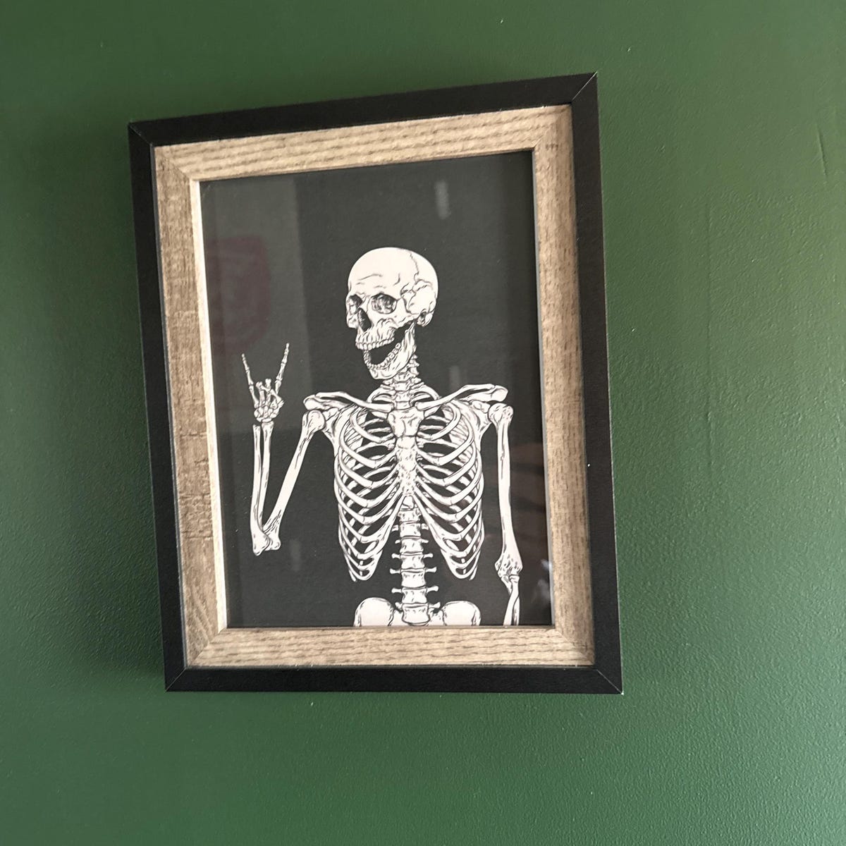 Rock On Skeleton Digital Art Print